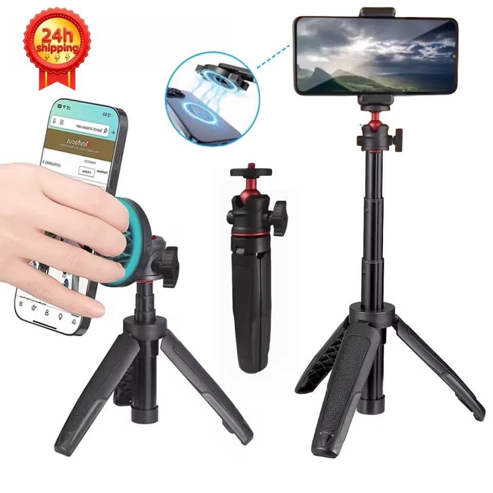 Selfie Auction with Tripod for Insta360 X4 X3 Ace Pro 2 DJI Action 5 4 Pro Pocket 3 GoPro Selfie Auction with Treppiede Support