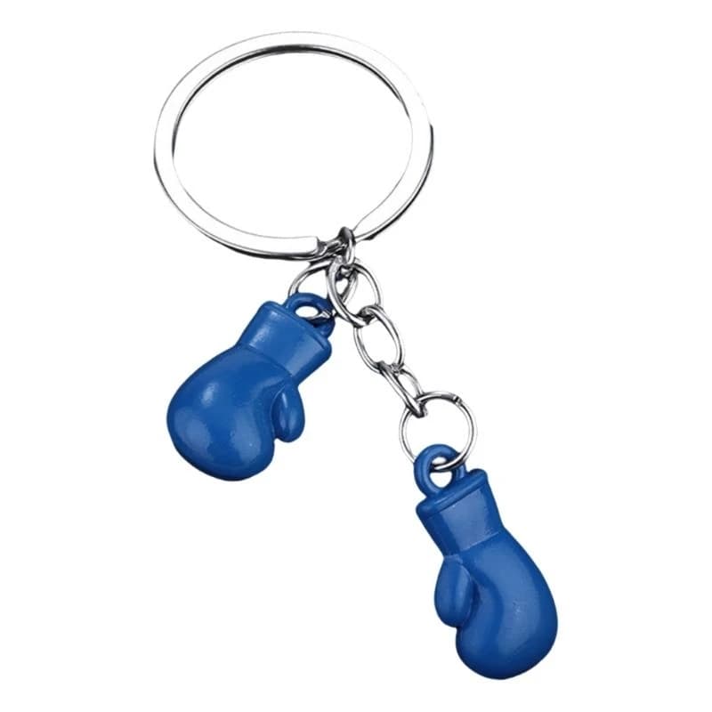 Portachiavi con guantoni da boxe in miniatura per appassionati boxe e atleti Portachiavi fatto a mano Portachiavi a tema per