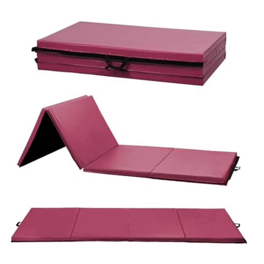 Yoga Mat Thick 2 Inches for Home Gym - Foam Floor for Exercises, Gymnastics, Acrobatics, Pilates, Dance - Folding Mat for Games
