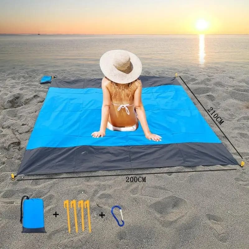 M5TC Quick Drying Beach Blanket Thicken Tent Outdoor Picnics Mats Sand Beach Mats