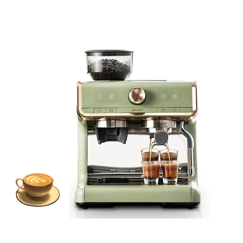 High Performance 15 bar Coffee Machine with Milk Frother Espresso Coffee Maker Grind and Brew Coffee Machine