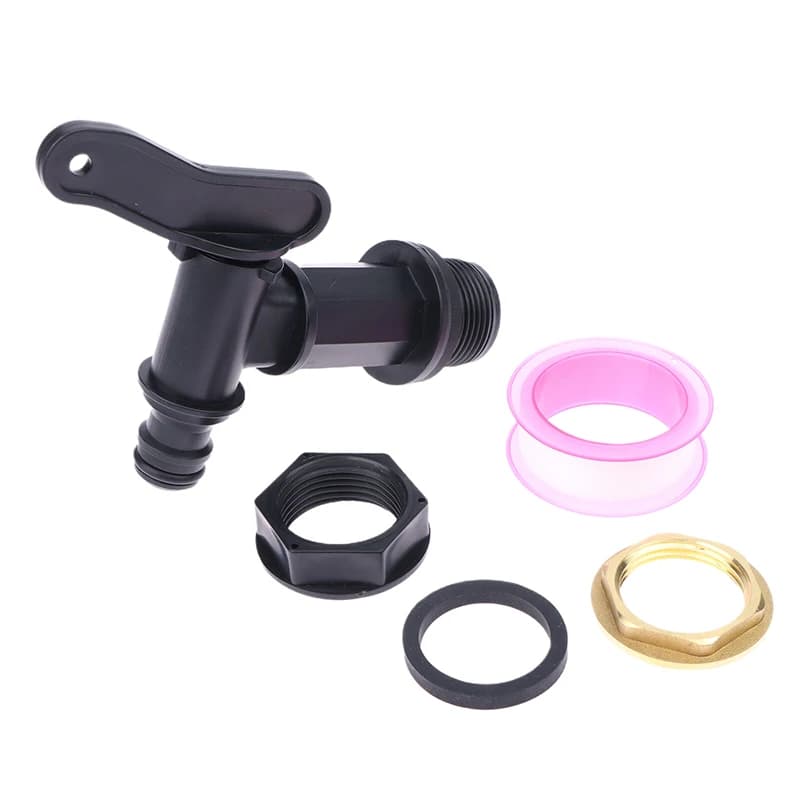 1Pc 3/4 "adattatore per rubinetto serbatoio IBC filettatura grossa rubinetto per serbatoi d'acqua da giardino per valvole di ricambio per tubi da 3/4"