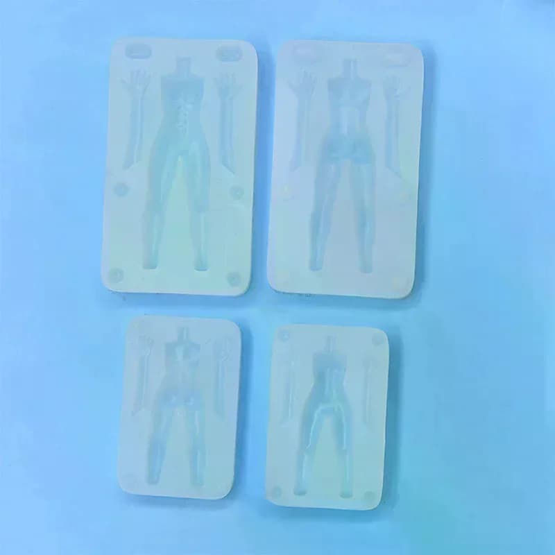 Polymer Clay Male Doll Body Torso Silicone Mold Fondant/resin Clay DIY Doll Sculpture Modeling Tool 1 Set