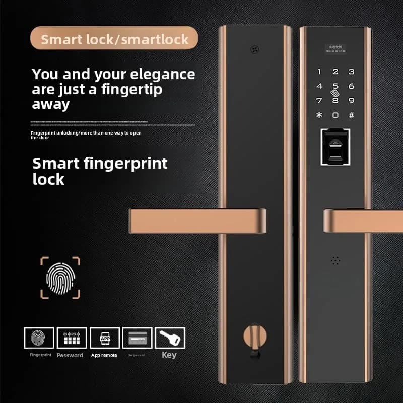 Porta antifurto Smart Home Blocco impronte digitali APP Sblocco impronte digitali, Blocco password Blocco elettronico impronta digitale a semiconduttore