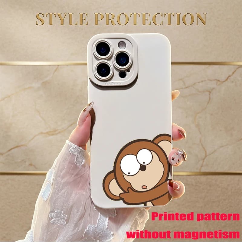 CHAOYIDIAN Custodia rigida con grafica minimalista per IPhone 13 Pro Max / 14 / 14 Pro / 14 Pro Max – Alla moda e leggera