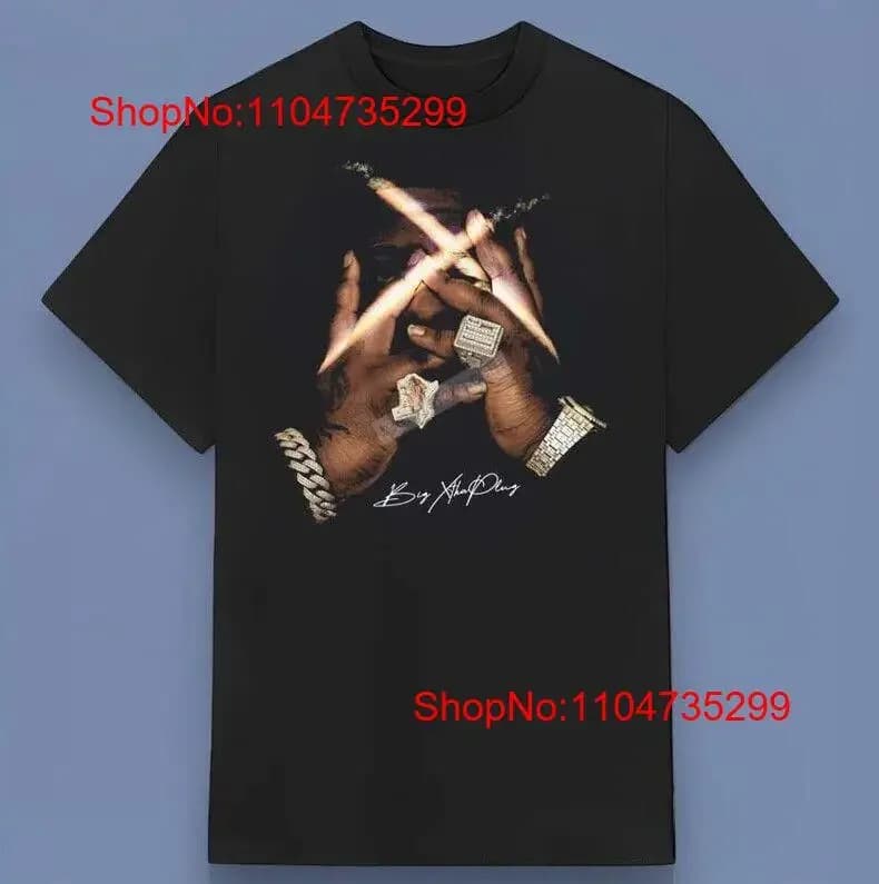 BigXthaPlug Rapper Signature T-shirt per i fan Tutte le taglie S 4XL vintage Grafica lavata Unisex Versatile Leggermente confortevole