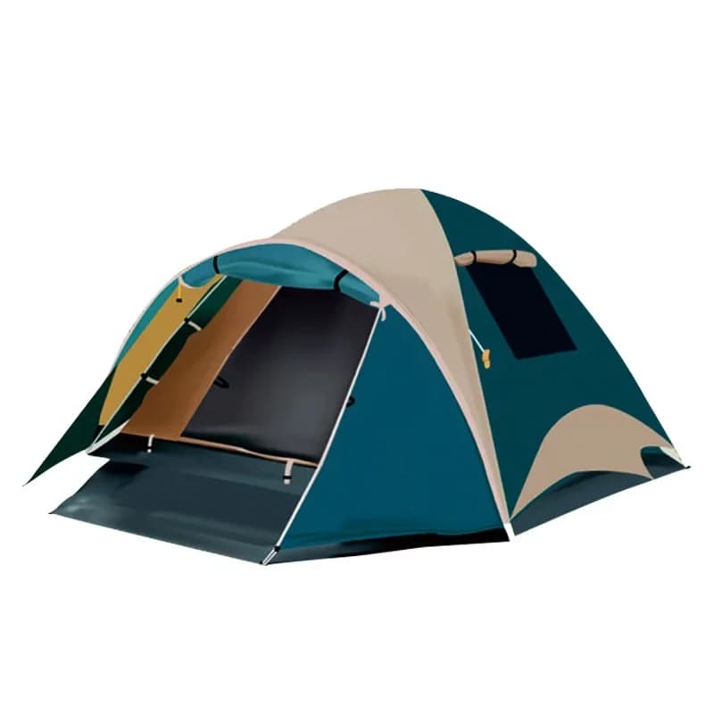 L L # Tenda da campeggio impermeabile da viaggio per famiglie a prova di sole di grande spazio Tenda da picnic pieghevole da spiaggia traspirante per 4-6 persone
