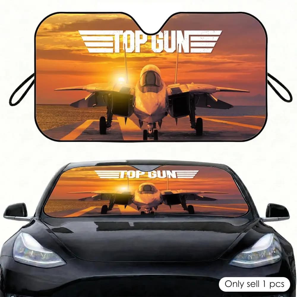 T-Top G-Gun Sun Visor Car Windshield Sunshade Front Window UV Protection Heat Insulation Sun Shade Cover Foldable