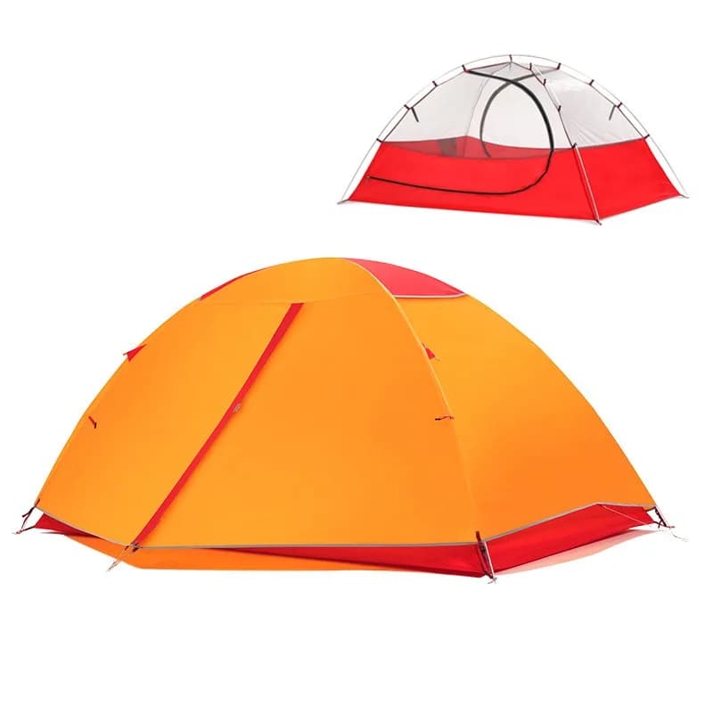 Ultralight Luxury Camping Tent for Families, Waterproof, for 2 People, with Aluminum Poles, 4 Seasons, for Sale