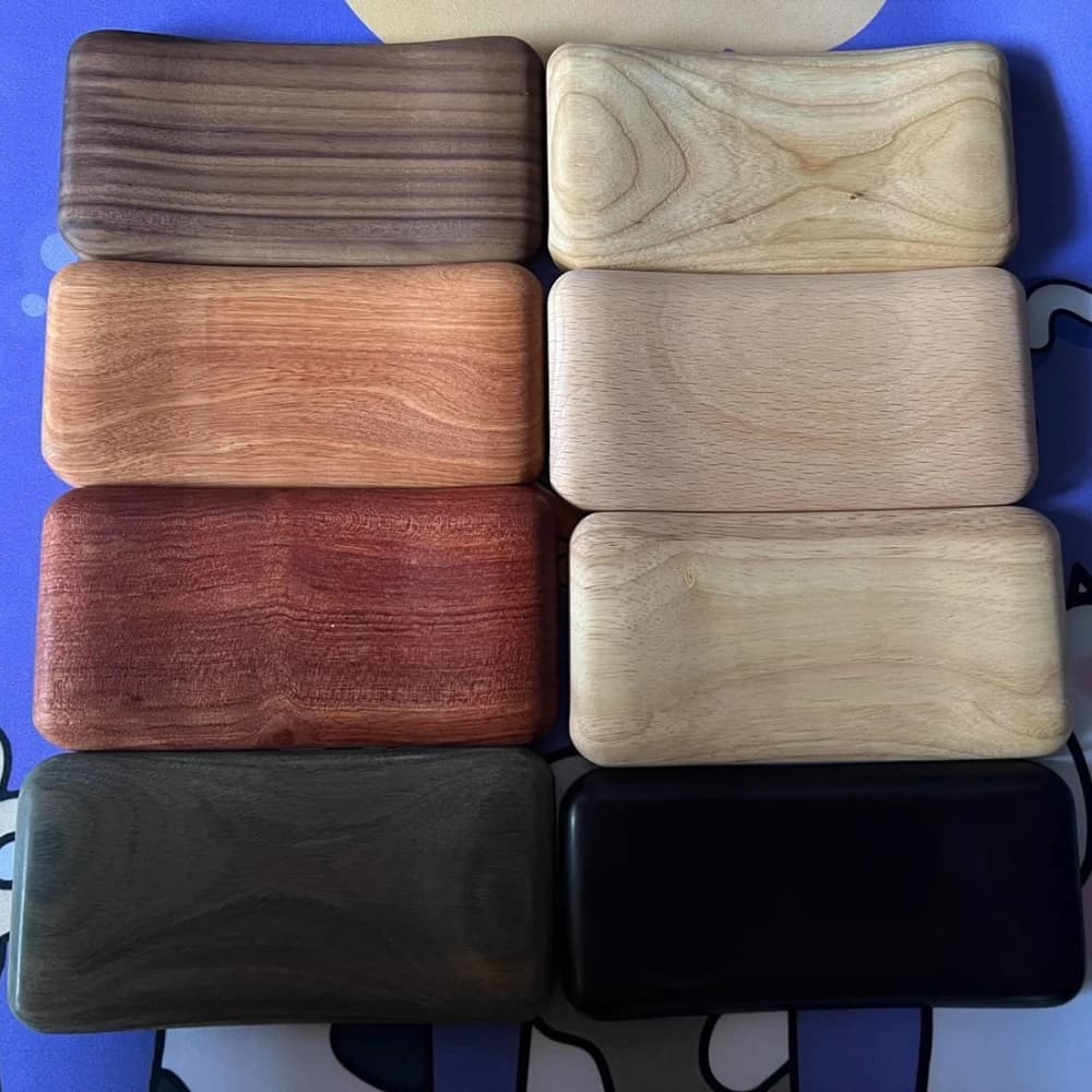 Poggiapolsi per tastiera diviso Poggiapolsi in legno personalizzato Noce Palissandro Supporto per mano in legno massello Tastiera meccanica Gamer Palm Stree