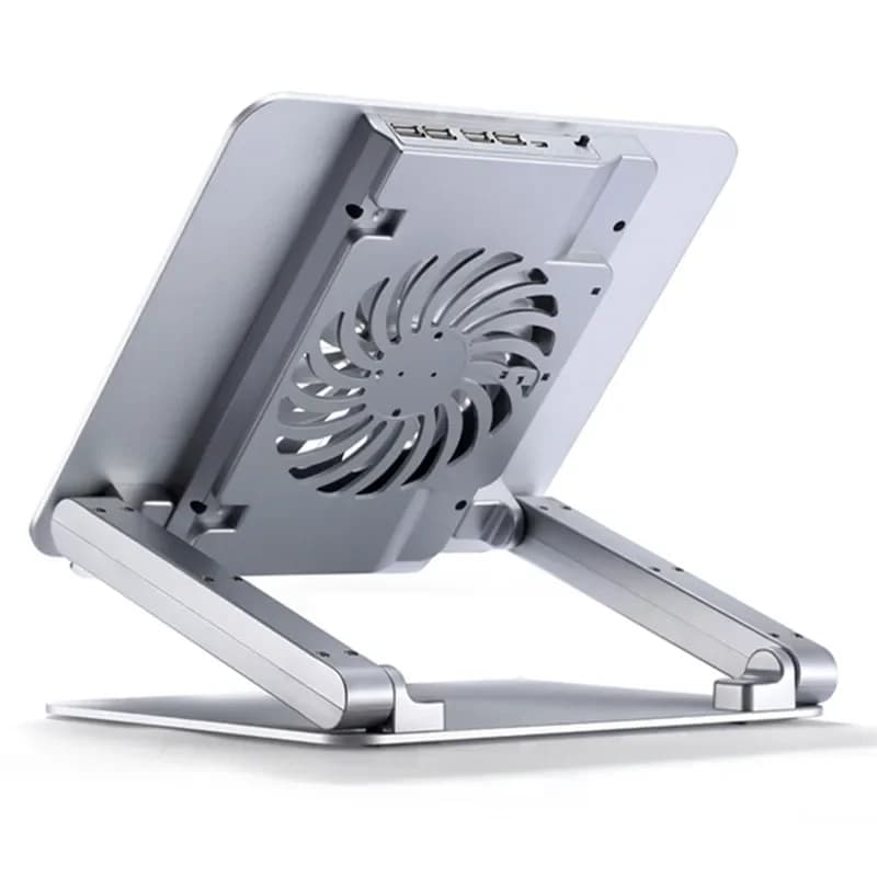 10-15.6 Inch Aluminum Alloy Laptop Bracket 4 USB Computer Cooler Tablet PC PS4 Fan Support Portable Folding Stand Monitor Rack
