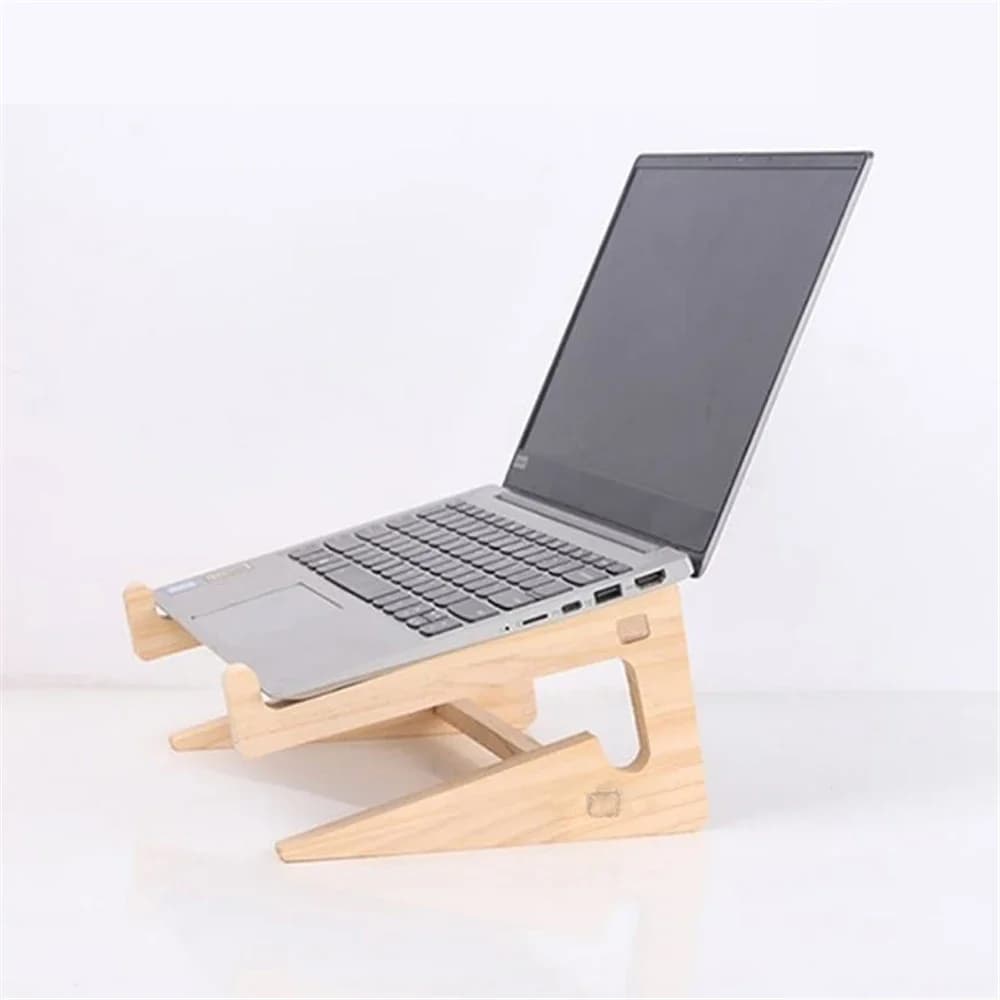 Supporto universale per laptop in legno Supporto base staccabile Staffa di raffreddamento per computer per tablet portatile notebook 10-17 pollici