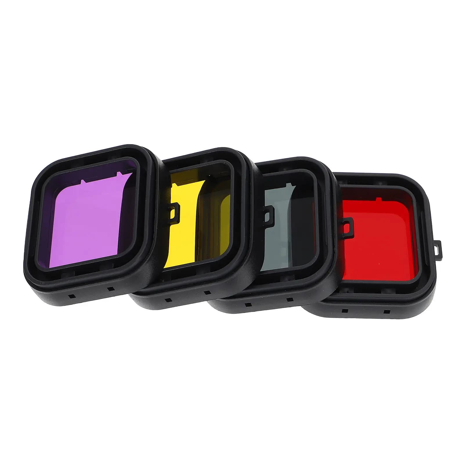 4 filtri per lenti subacquee impermeabili, ad alta trasparenza, in resistente materiale acrilico ABS, per lenti di ricambio per fotocamere subacquee e per lo snorkeling