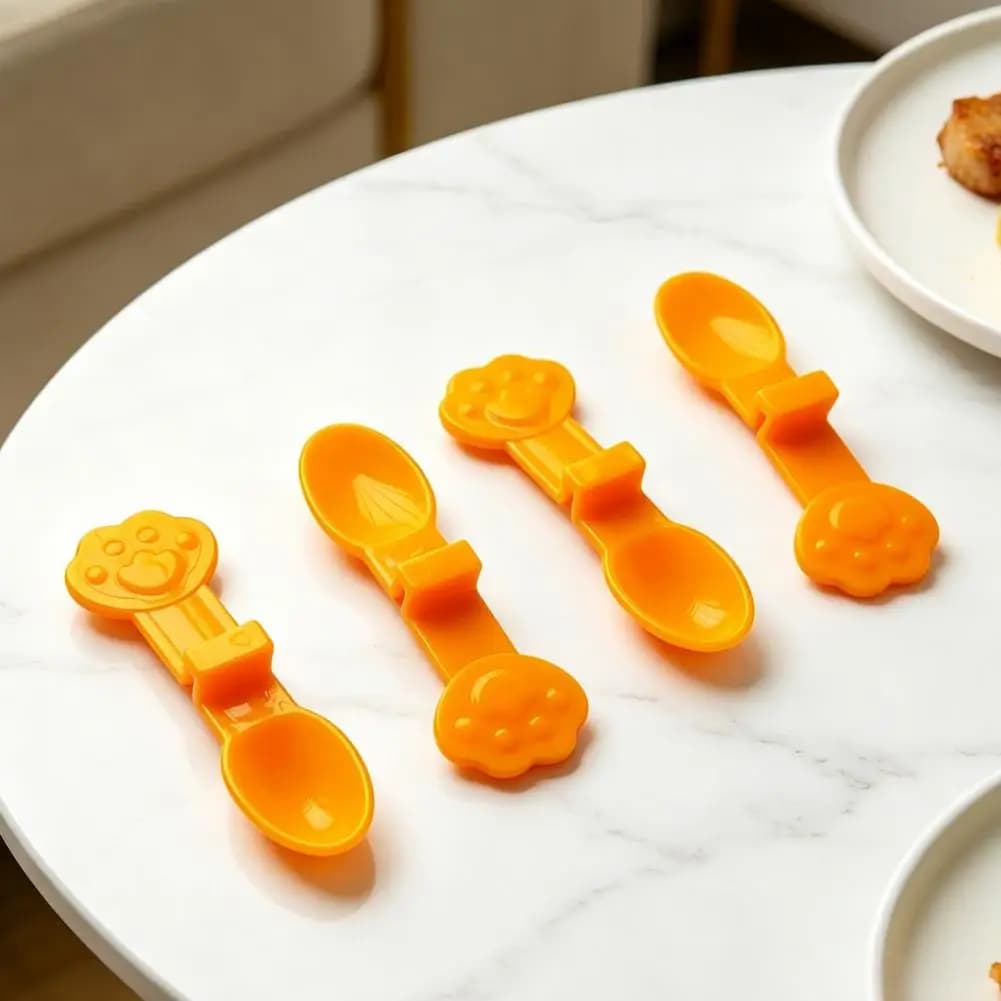 Cheese Shaping Tool Cheese Clip Mold Cheese Stick Mold Set with Paw Print Handle Plastic Ice Pop Jelly Pudding Maker