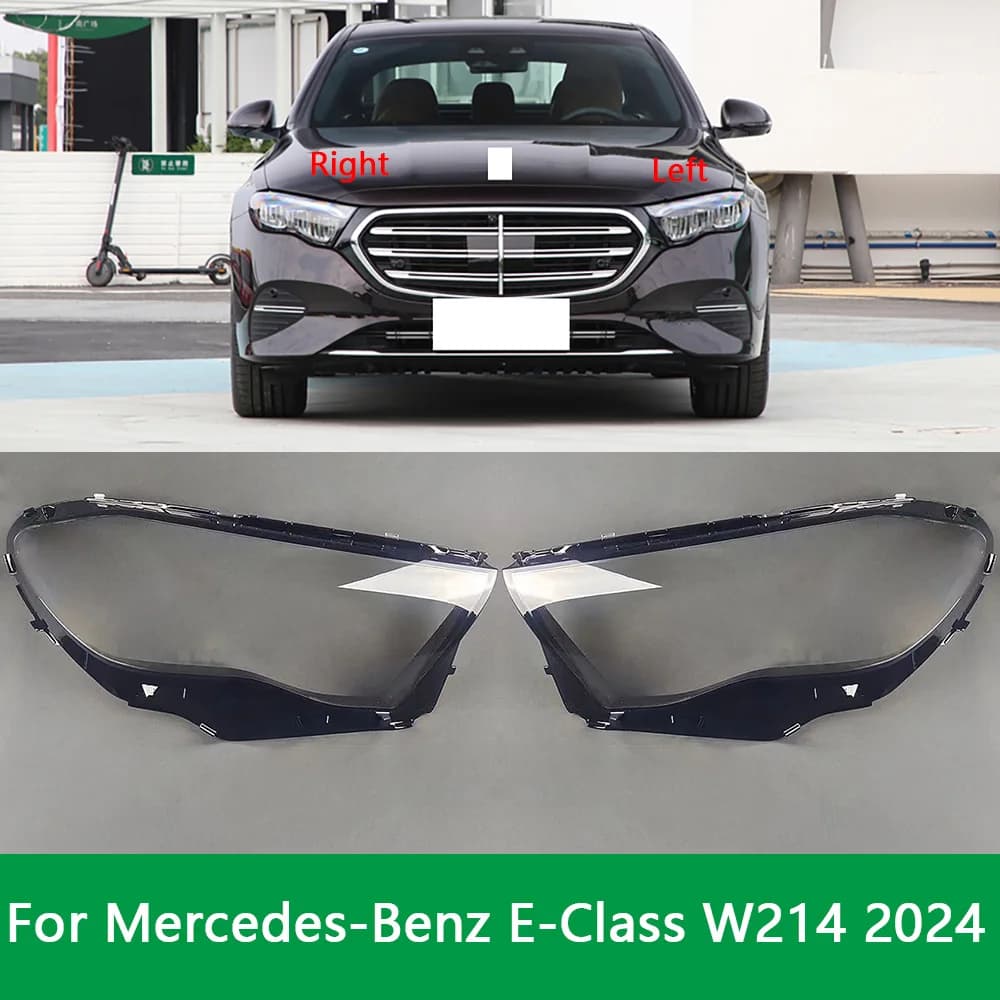 For Mercedes-Benz E-Class W214 2024 Car Accessories Headlamps Transparent Lampshades Lamp Shell Headlights Lens Cover