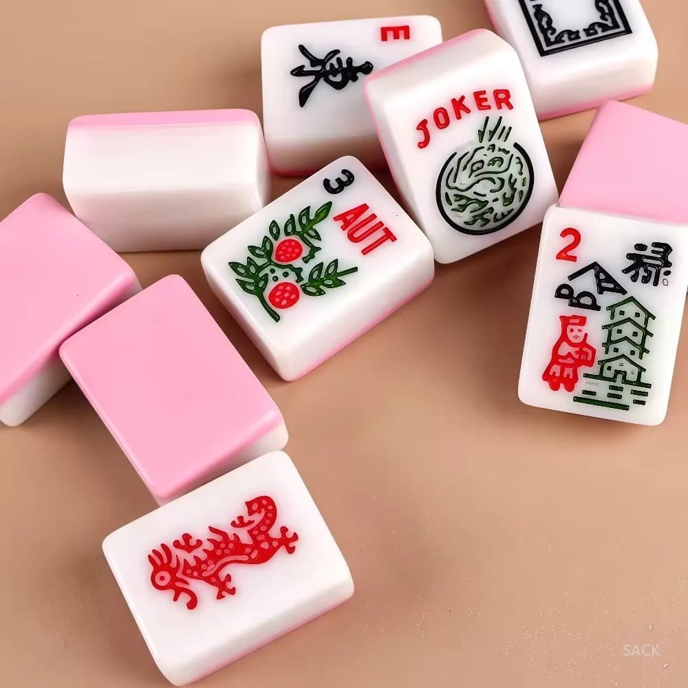 30mm Western Style American Mahjong Set, Ideal for Gift Collection
