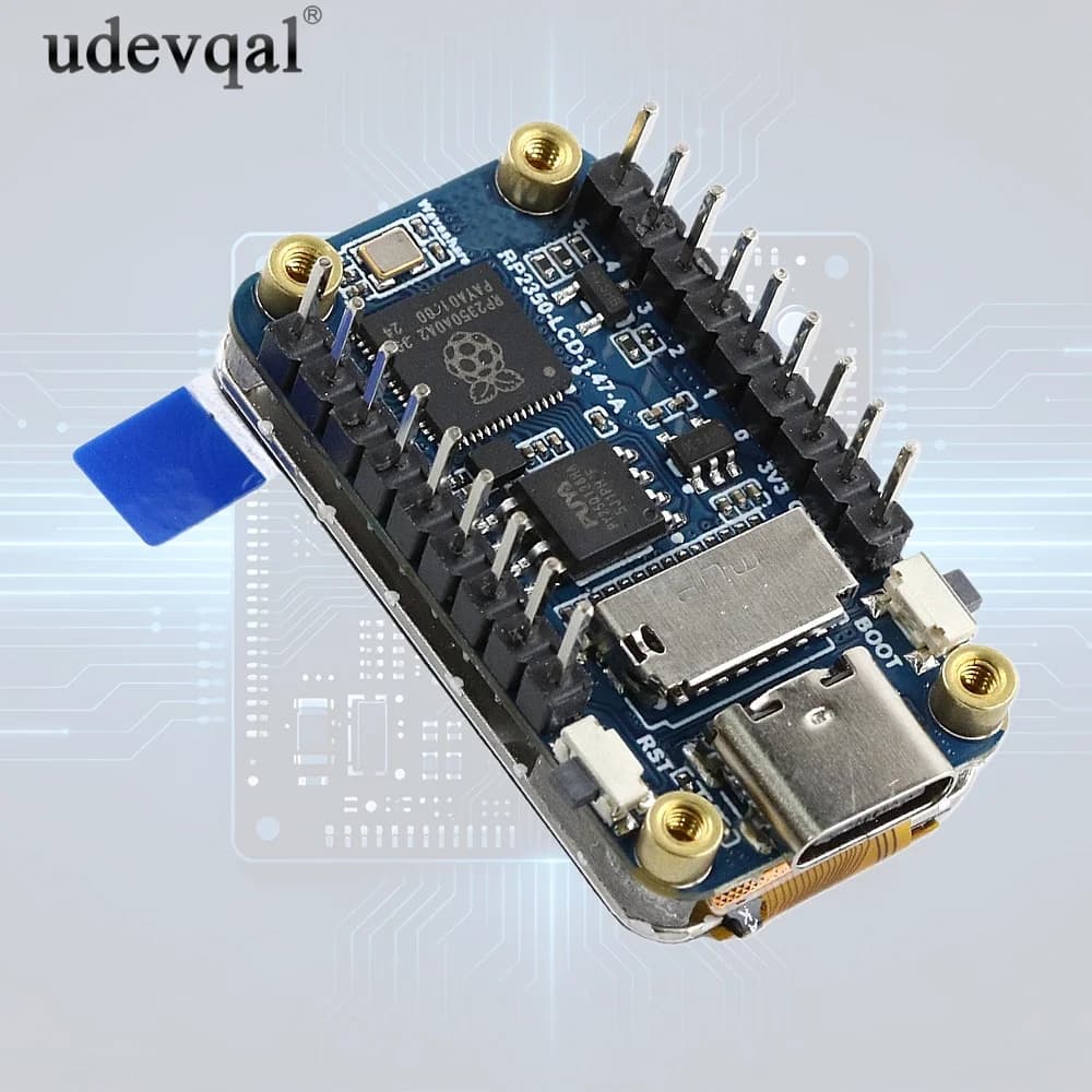 RP2350 1.47-inch LCD Display Module with 172x320 Resolution Equipped with RGB Lights and an SD Card Slot for Raspberry Pi Pico