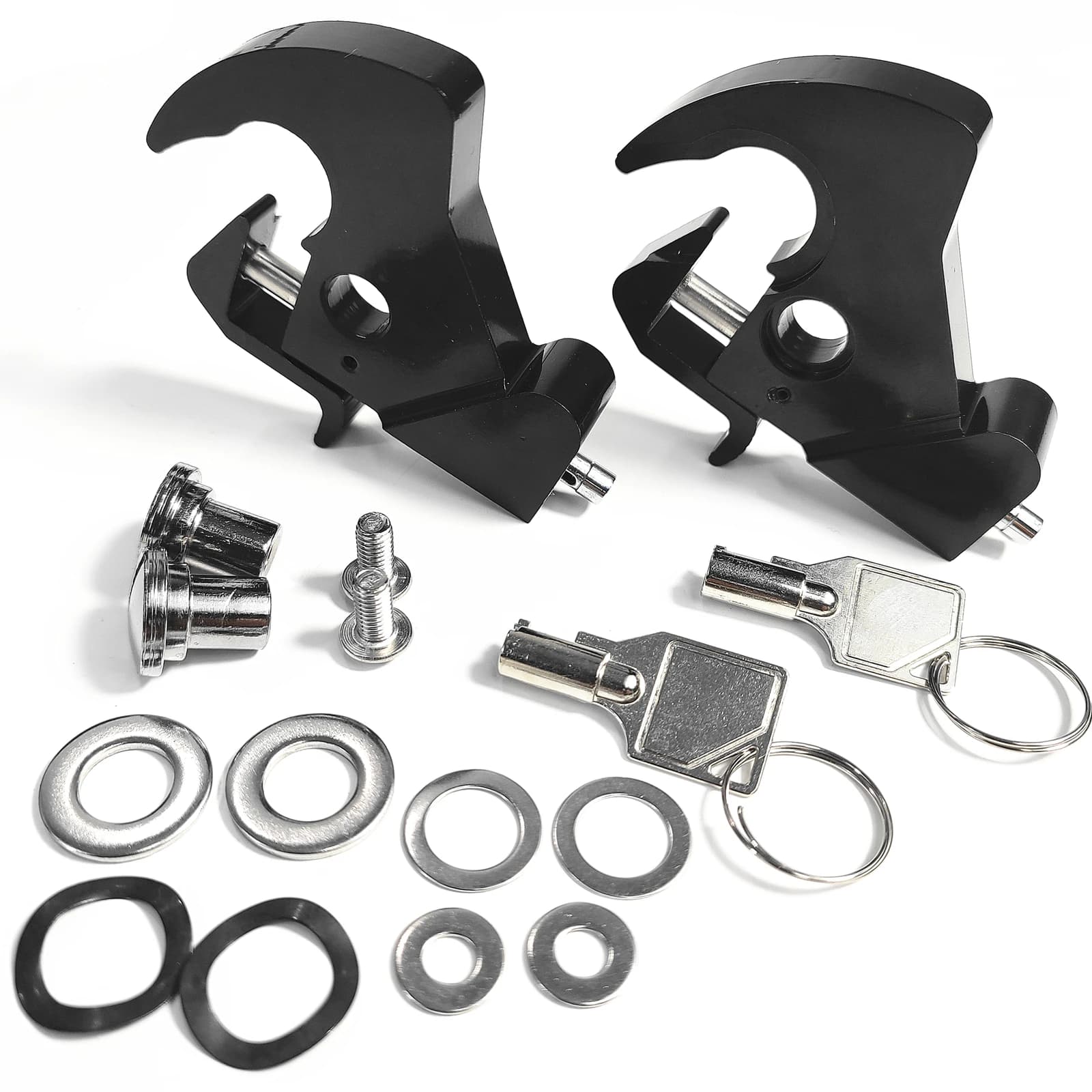Accessori moto Schienale posteriore Sissy Bar Portapacchi Kit serratura rotante staccabile Parti del motore Harley Touring Softail
