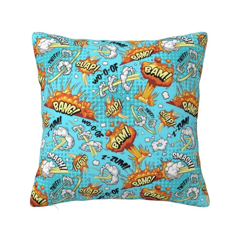 Custom Nordic Style Comic Book Throw Pillow Cover Home Decor Square Cushion Cover Pillowcover for Sofa