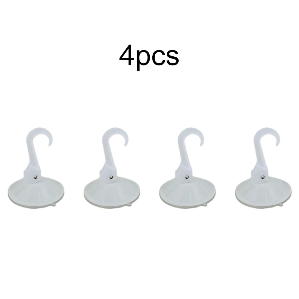 Ganci a ventosa in PVC e PP per cucina, 4 pezzi, ricambi per specchio, accessori bianchi per piastrelle, ventose resistenti per carichi pesanti