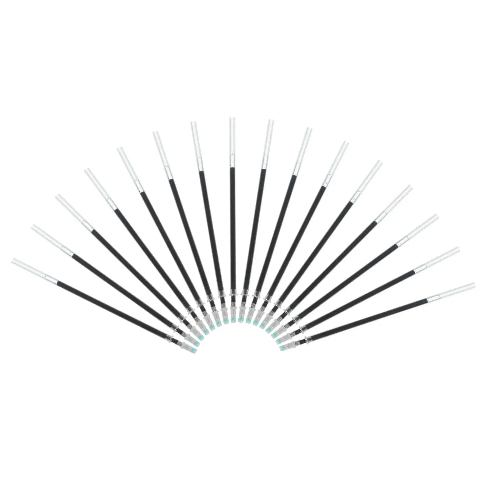 150 Pezzi Ricariche per Penne Gel Nere 0.5mm, Inchiostro Scorrevole, Design Trasparente, per Ufficio, Studio, Scrittura, Preparazione Appunti, Punta Fine, Ricaricabili