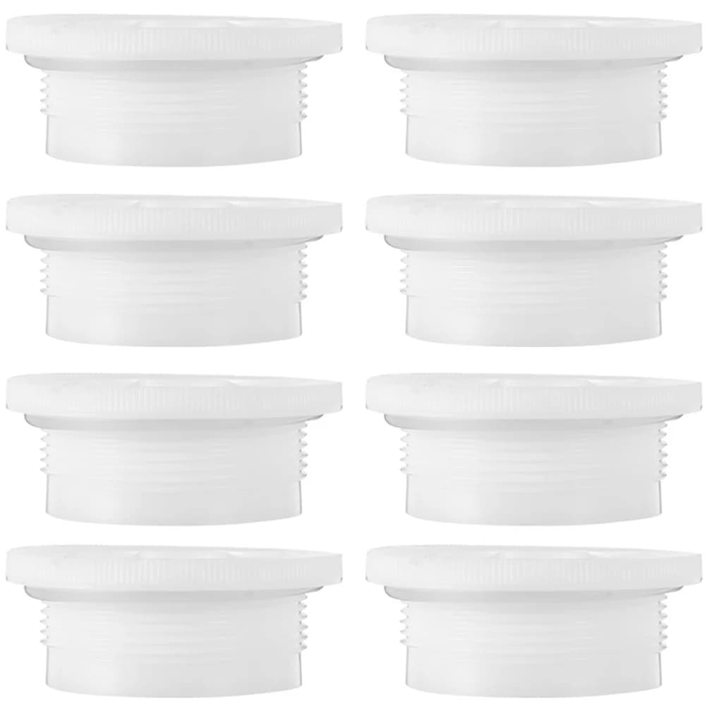 8Pcs Threaded Caps Drum Bung Plug Oil Drum Caps Plastic Barrel Caps Material Handling Tools Sealing Application Lifting Magnets