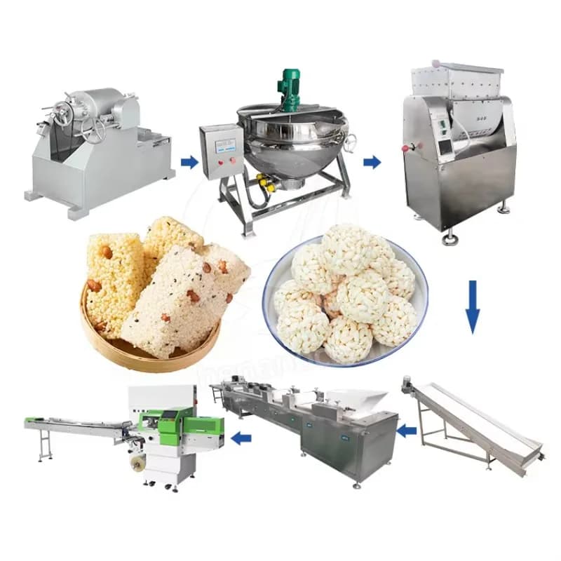 Macchina automatica per la produzione di linee di produzione di bar Halva al cioccolato e proteine di caramelle per realizzare barrette di cereali
