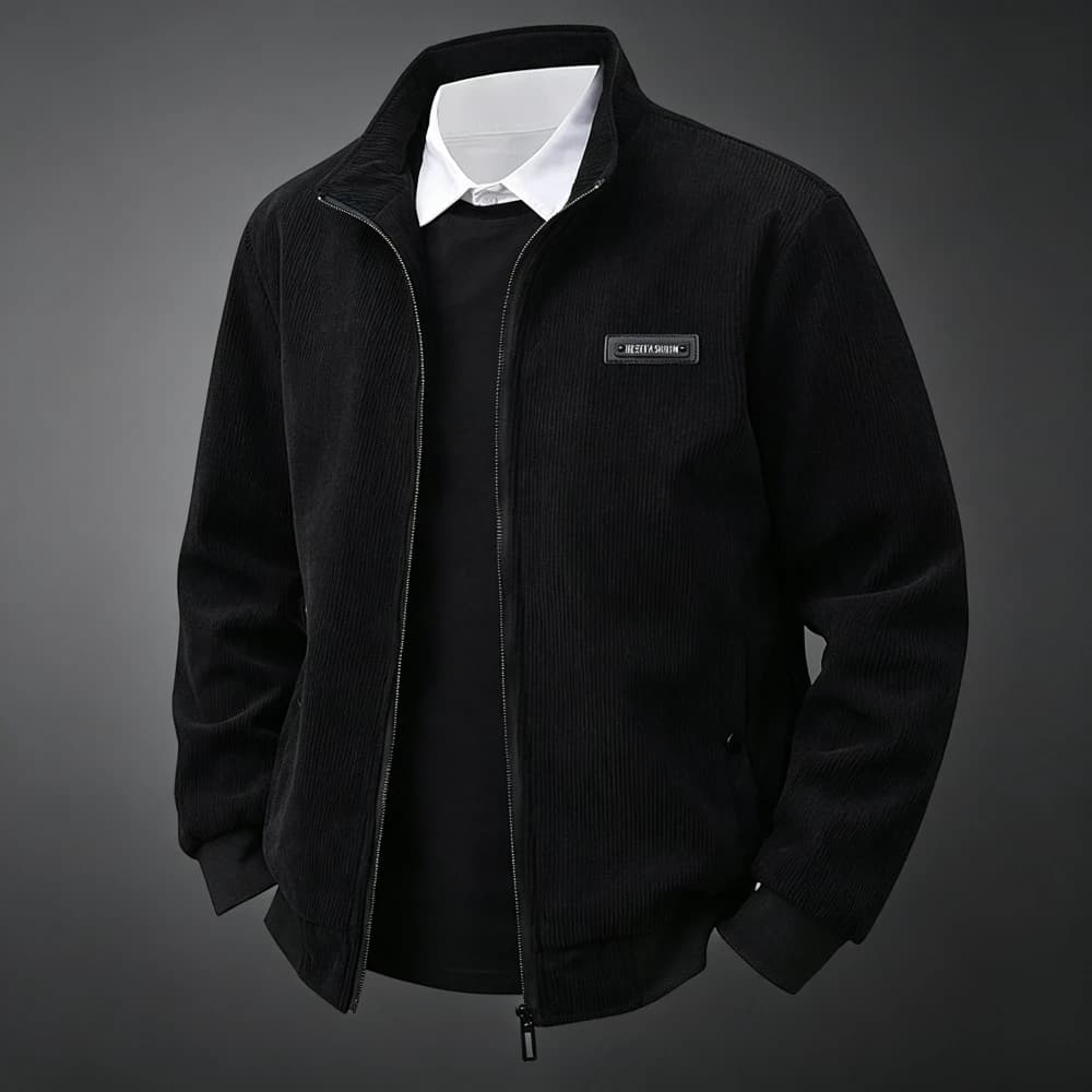 Men's Corduroy Lapel Jackets Casual Long Sleeve Coat Simple All-match Business Style Fashion Cargo Jacket Streetwear Outerwear
