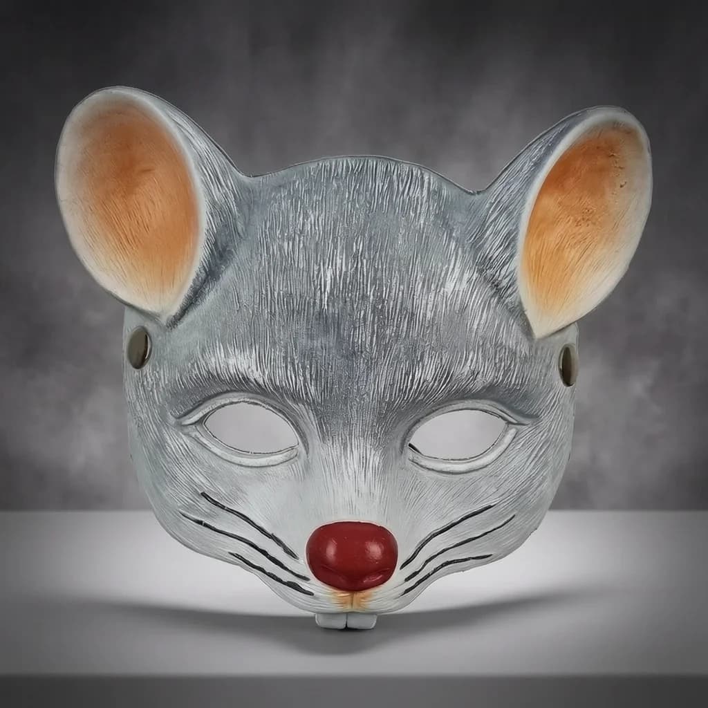 Animal Rat Mask Realistic Foam Mouse Half Face for Halloween Cosplay Party Masks Carnival Masquerade