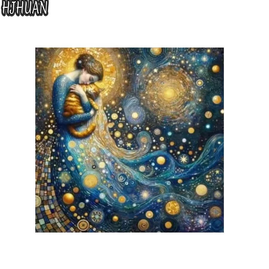 Diy Diamond Painting Woman, cat. Cross stitch Full Square/Round Diamond Embroidery Mosaic 5d Kit HD Quality Handmade Produc art