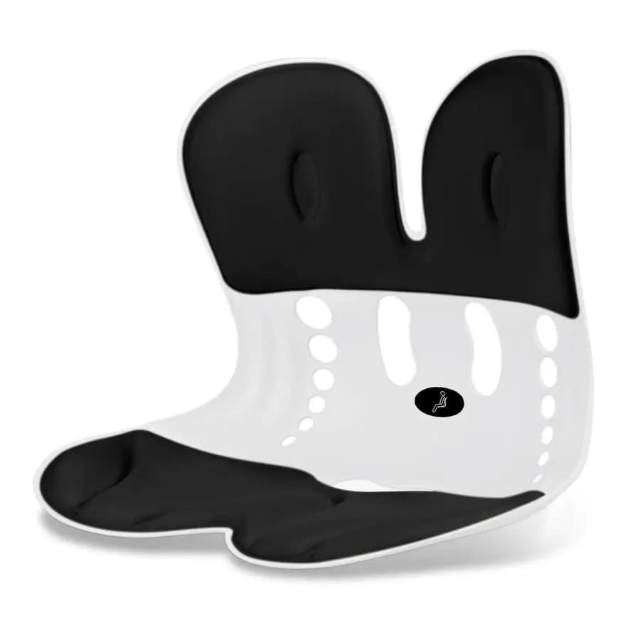 Supporto per la schiena per cuscino per sedia da ufficio con correttore posturale per cuscino lombare per sedie da scrivania, comodo cuscino per sedile in memory foam