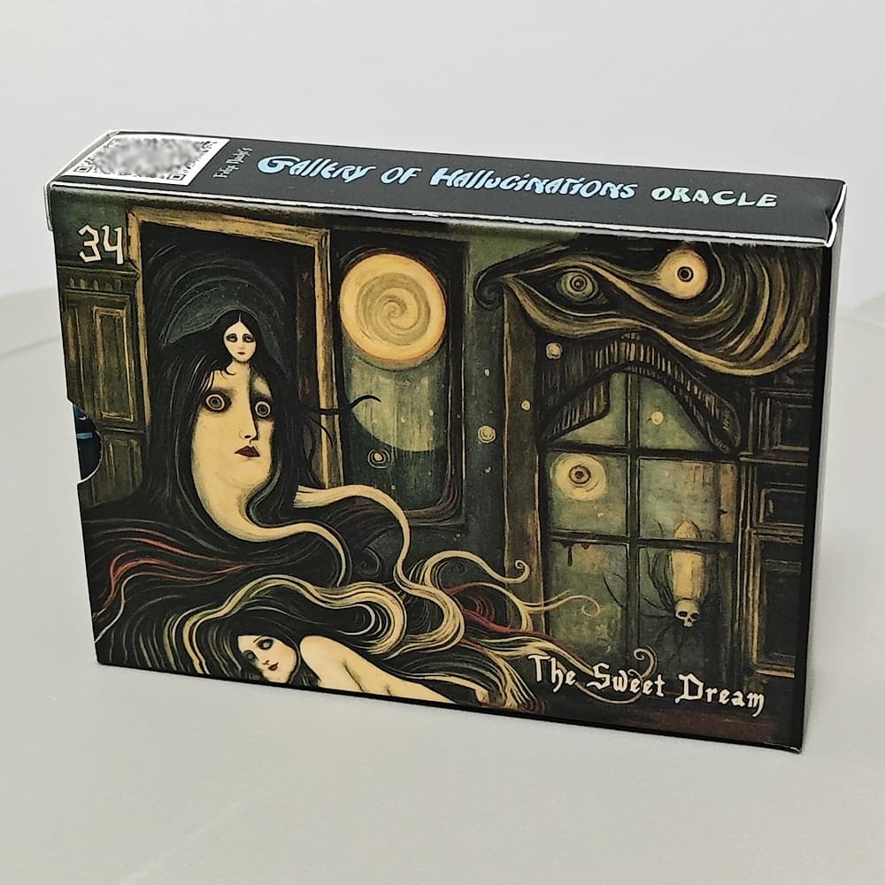 52 carte enigmatiche 10,5 * 7,5 cm Galleria di allucinazioni di Felix Nacht Oracle Deck