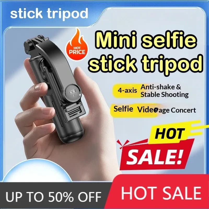 Mini treppiede per selfie, portatile da viaggio, supporto per telefono Bluetooth, estensibile, accessorio per riprese Q20