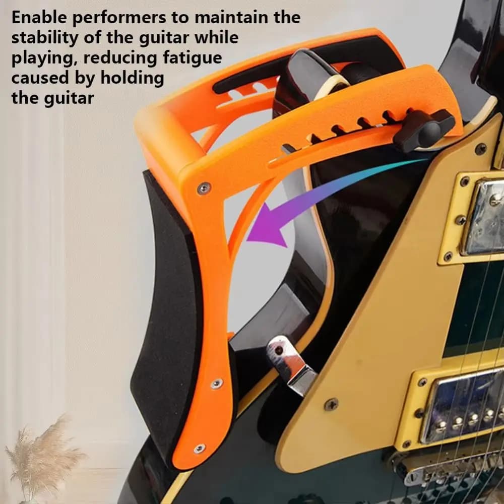 Poggiapiedi per chitarra regolabile Supporto per chitarra portatile professionale Cuscino di supporto per chitarra pratico ed ergonomico Sgabello per chitarra
