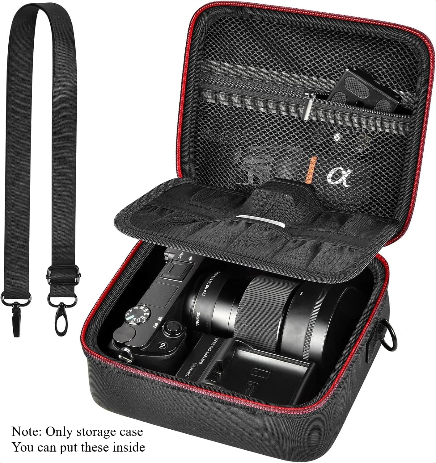 Custodia per fotocamera per Sony Alpha ZV-E10 Alpha a6400/ a6700/ a6100/ a6000/ a6600/ a6500 Fotocamera digitale mirrorless (solo custodia)