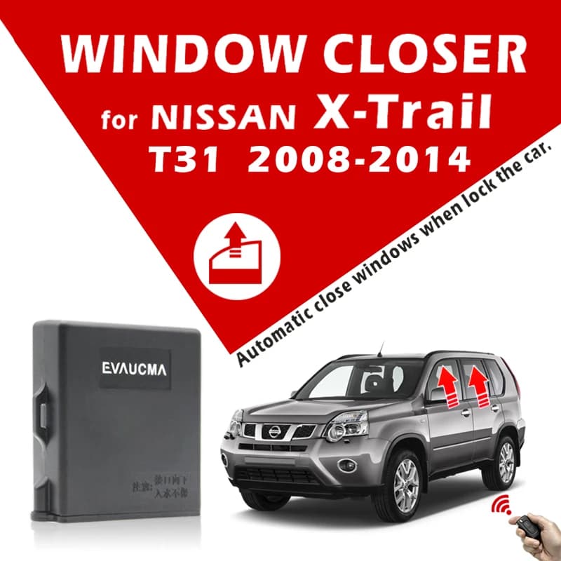 Auto automaticamente Kit di chiusura del chiudifinestra a 4 porte per Nissan X-trail T31 chiusura automatica del finestrino dell'auto per Xtrail 2008-2013