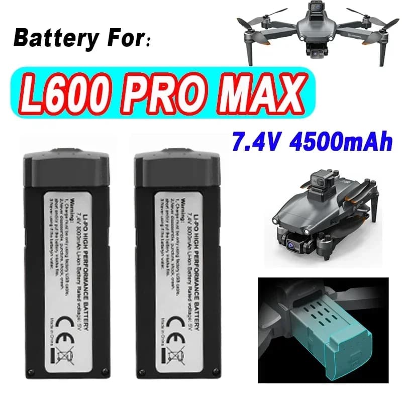 7.4v 4500mah L600 Pro Max Drone Batteria Pezzi di ricambio Eliche Accessori L600 PRO MAX Batteria