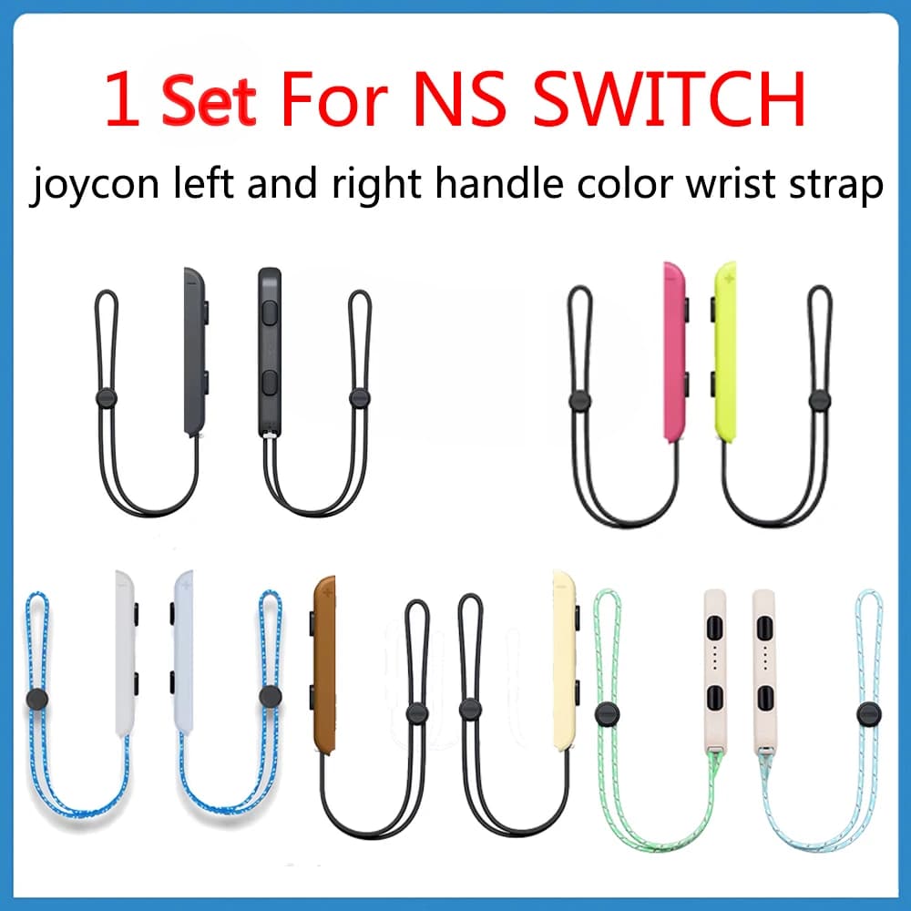 1 set per cinturini da polso Switch per Nintendo Switch cinturino da polso controller cavo Joycon maniglia sinistra destra accessori per cordino