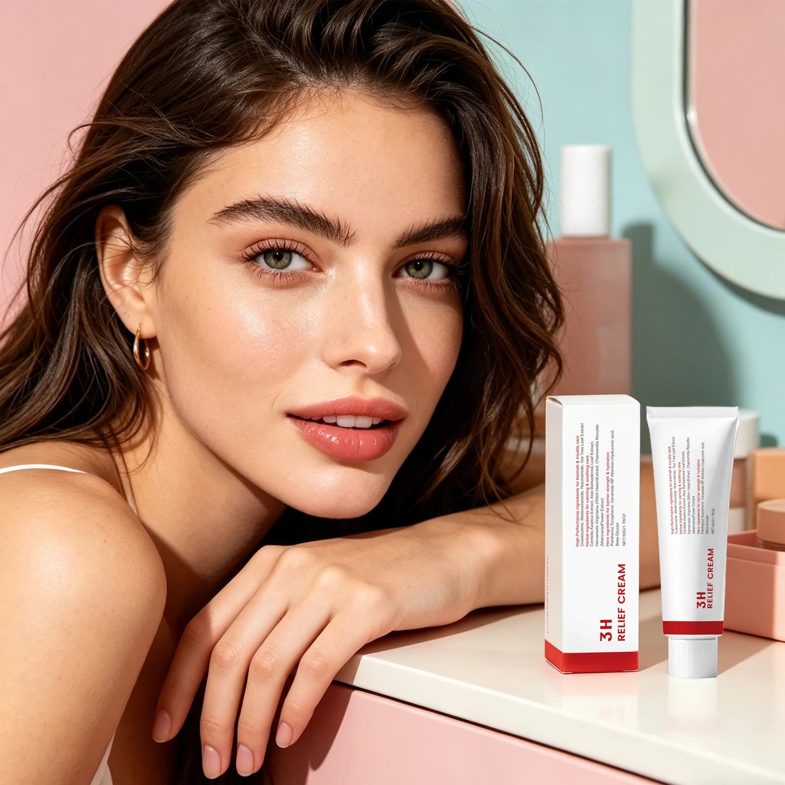 Nuovo Idratante Viso al Collagene Effetto Rassodante, Lifting e Illuminante, Leviga le Linee Sottili e le Rughe Profonde - Primer Coreano per il Viso