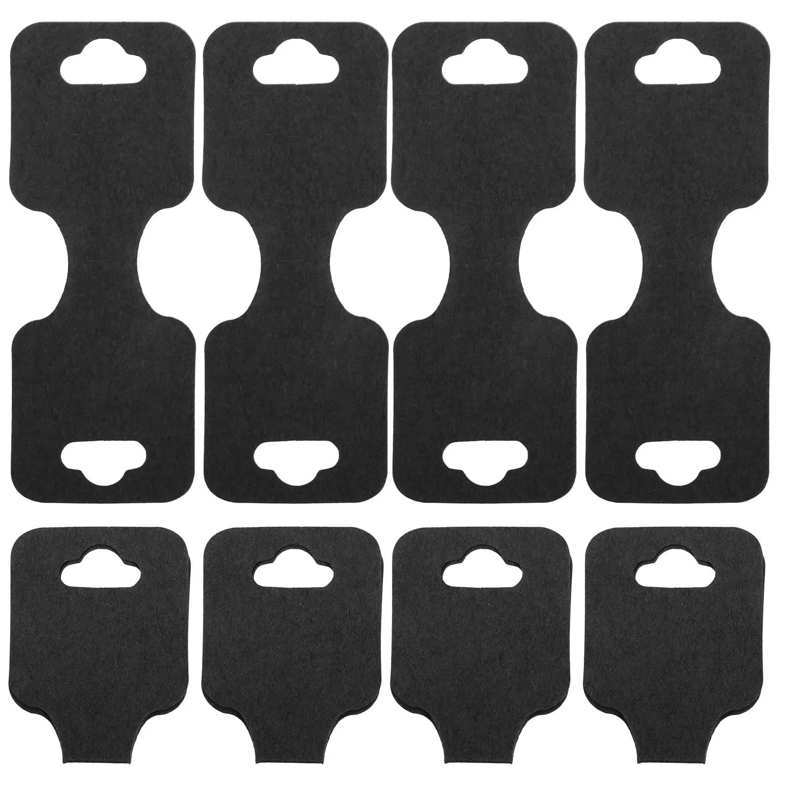 100Pcs Blank Folded Jewelry Display Cards Simple Design Necklace Bracelet Tags Jewelry Display Hanging Supplies