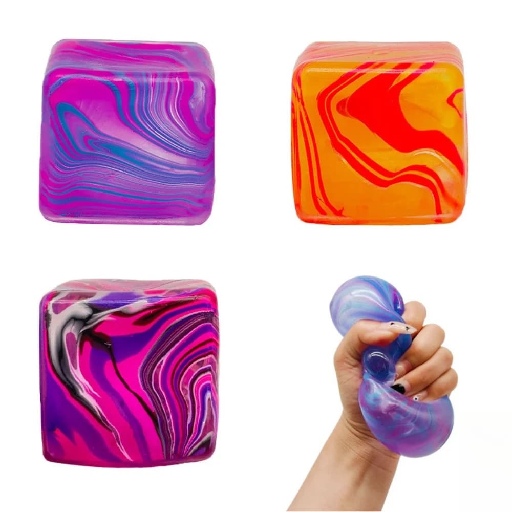 Taba Squishy Ice Cube Palline antistress Spremere giocattoli per bambini Adulti Giocattoli sensoriali agitati per alleviare l'ansia, Bomboniere Regali