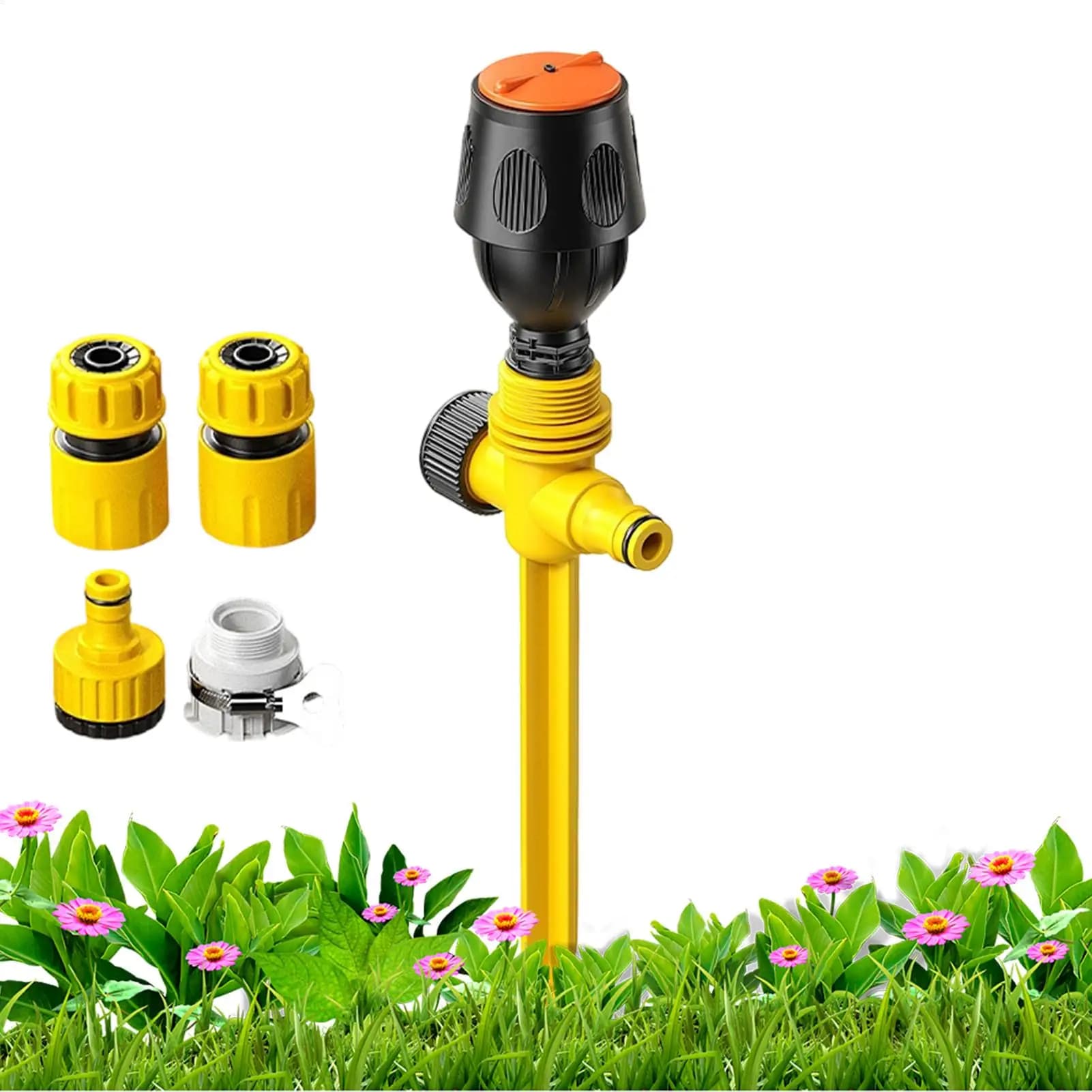 Irrigatori per Giardino Esterno con Attacco per Tubo per Orto, Prato e Giardinaggio Domestico