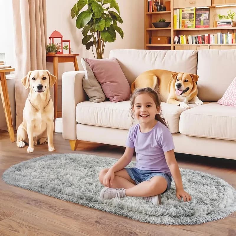 VIKAMA Black Racing Track Mat Sporty Style Long Runner Carpet Dirt-Resistant Easy Clean Biker Rug Motorcycle Floor Mat Decor
