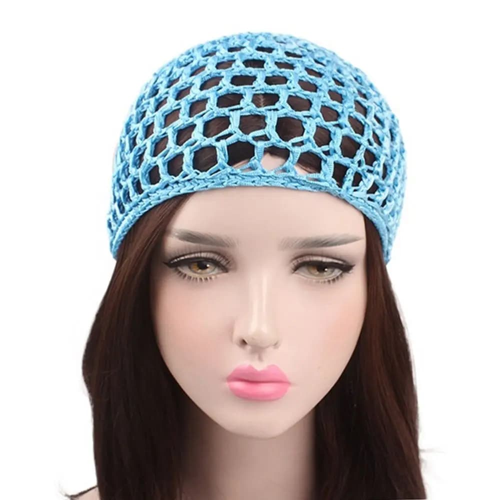 Cappello a Rete per Capelli da Donna, Fatto a Mano, in Crochet, per Dormire, Stile Snood