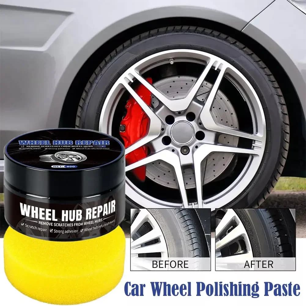 Cera per riparazione graffi ruote auto Ricostruzione pneumatici per auto Lucidatura Protezione metallica Anti-ossidazione Manutenzione pulita