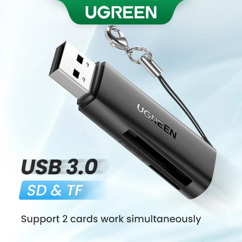 Lettore di schede UGREEN USB 3.0 a SD Micro SD TF adattatore per scheda di memoria per PC accessori per Laptop lettore di schede Multi Smart Cardreader