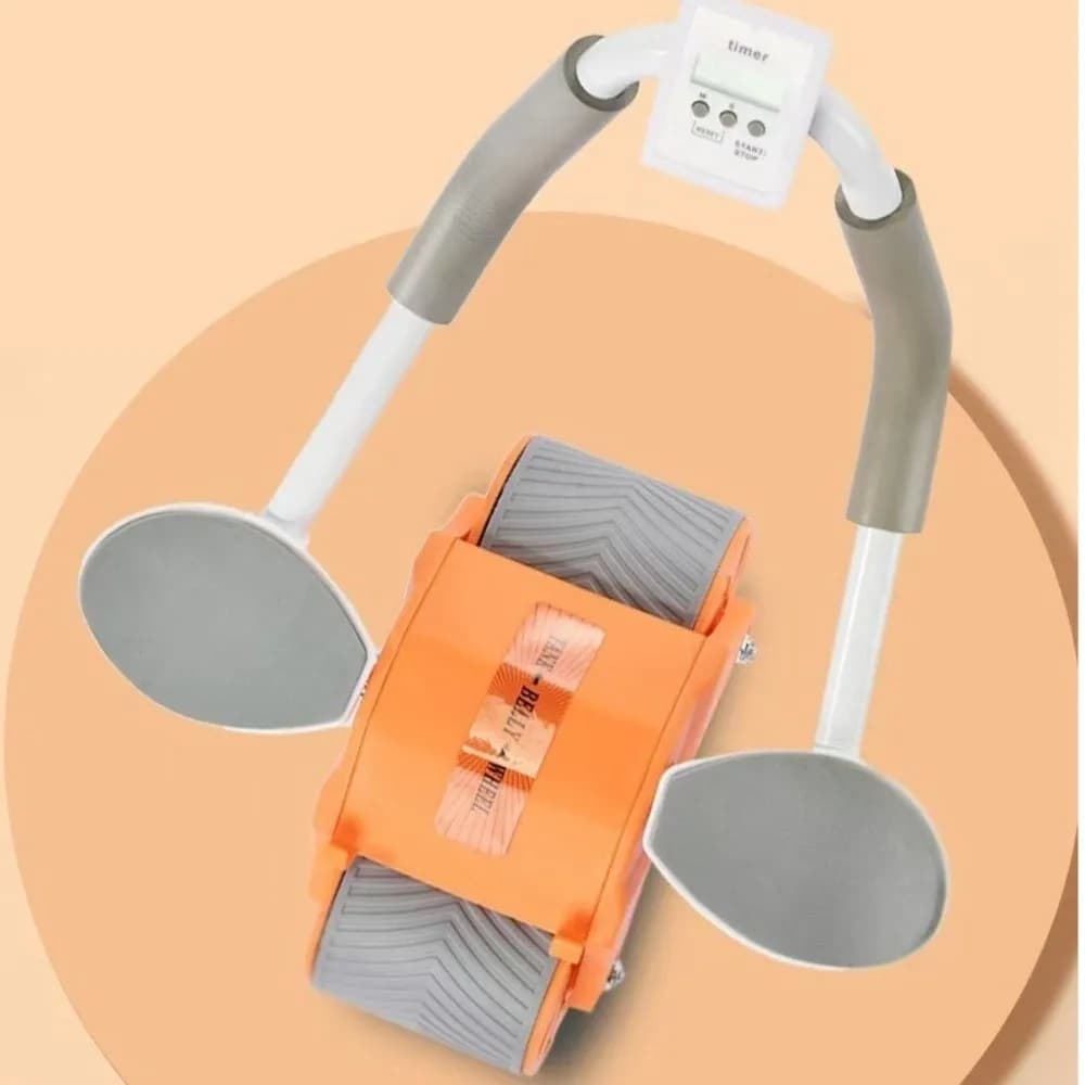 Upgraded Automatic Rebound Ab Roller Wheel Elbow Support Knee Mat Abdominal Wheel 2-Wheel Silent Fitness Equipment Yoga