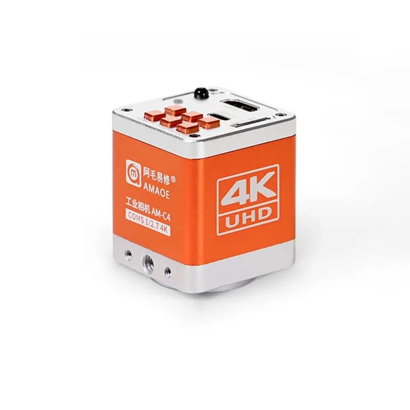 AMAOE HD 4K 30FPS 1080P 60FPS HD-MI USB Videocamera per microscopio industriale C-Mount per lente d'ingrandimento IC Strumenti di riparazione del telefono cellulare