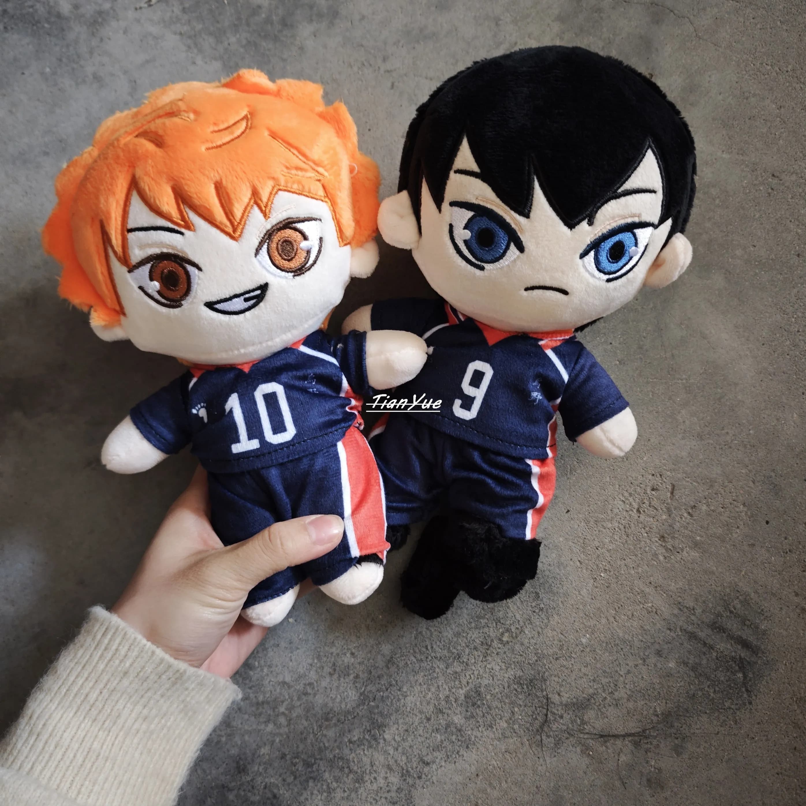 Cute Haikyuu!! Hinata Shoyo Tobio Kageyama Soft plush doll, Christmas gift for children, 25 cm