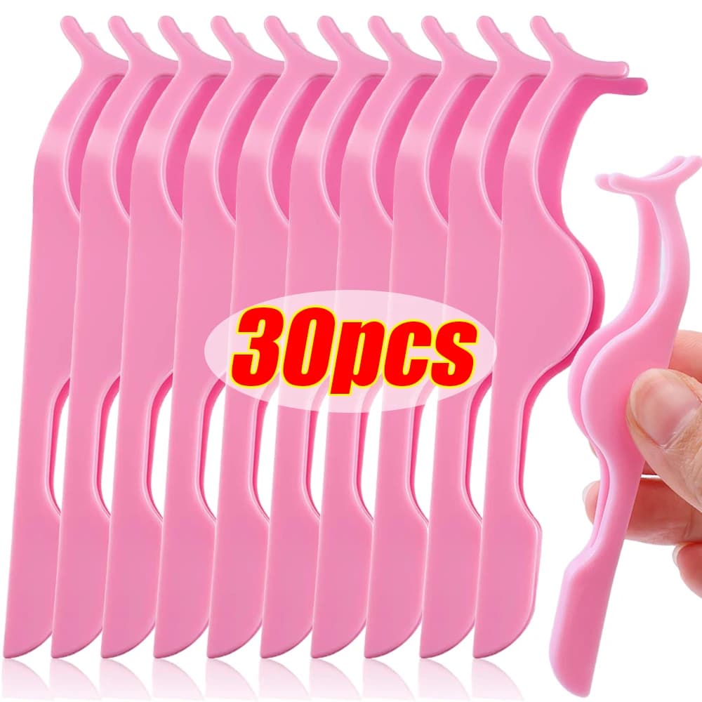 1/30pcs Eye Lash Professional Makeup Tools Plastic Eye Grips Clips